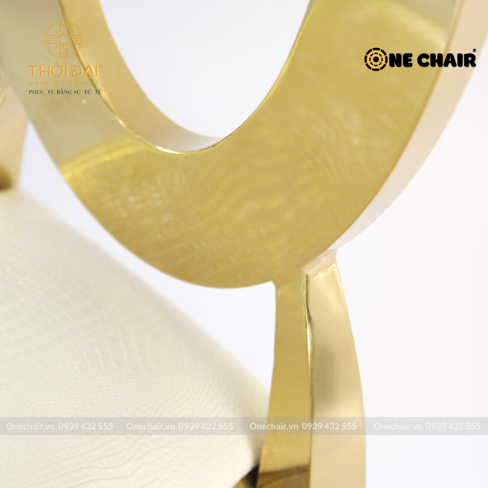 Ghế sự kiện đám cưới louis oval mạ vàng hiện đại thép không gỉ bán buôn nhà hàng khách sạn