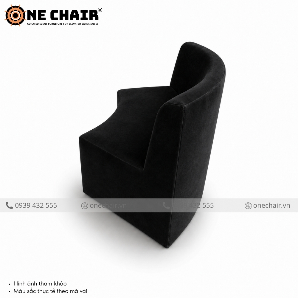 Sofa Cong Modular Arc Black – Tối Giản Tuyệt Đối Cho Không Gian Sự Kiện Đẳng Cấp | ONE CHAIR