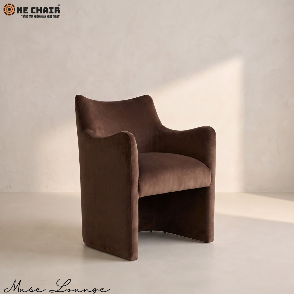 Muse Lounge Chair – Chocolate Brown