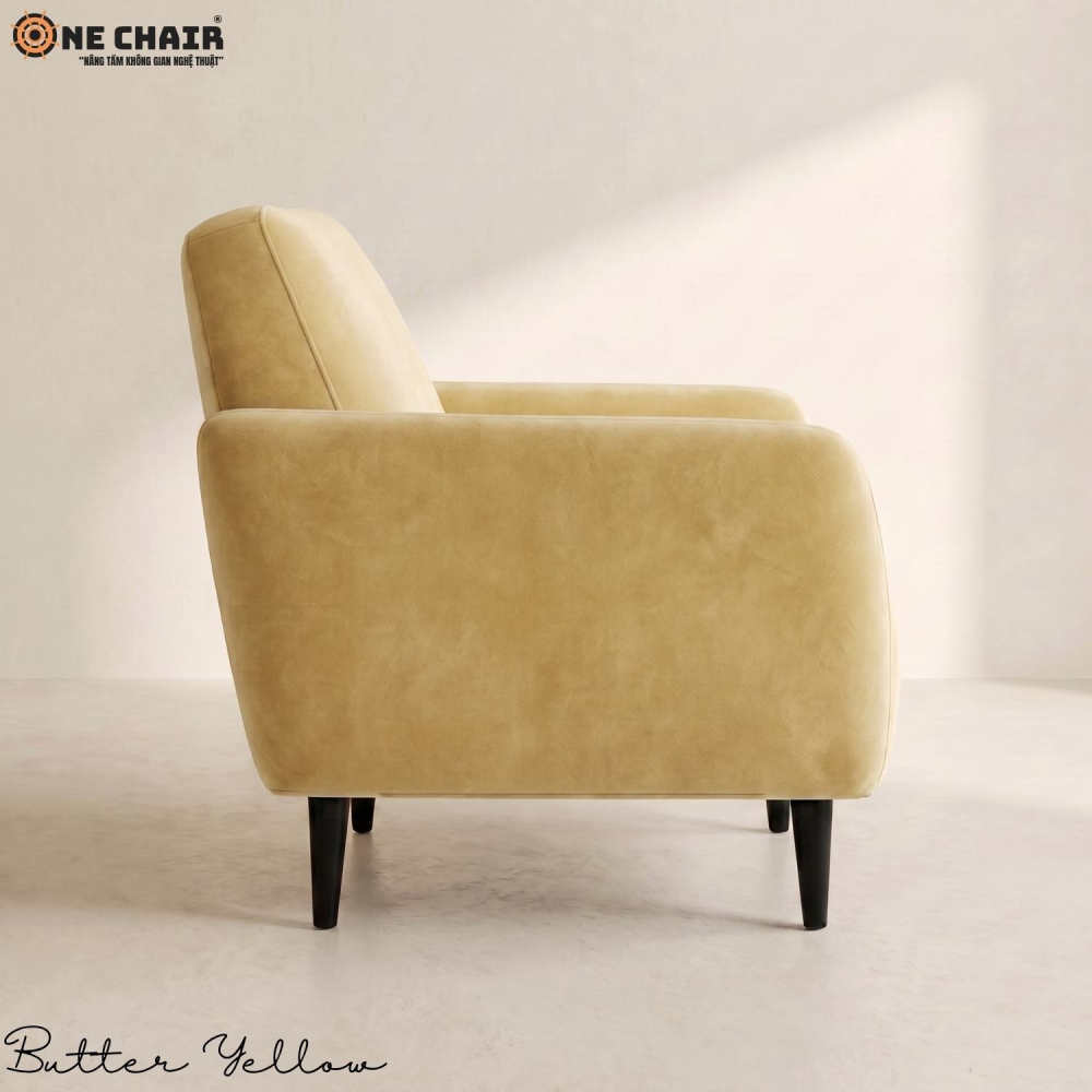 Single Sofa – Butter Yellow