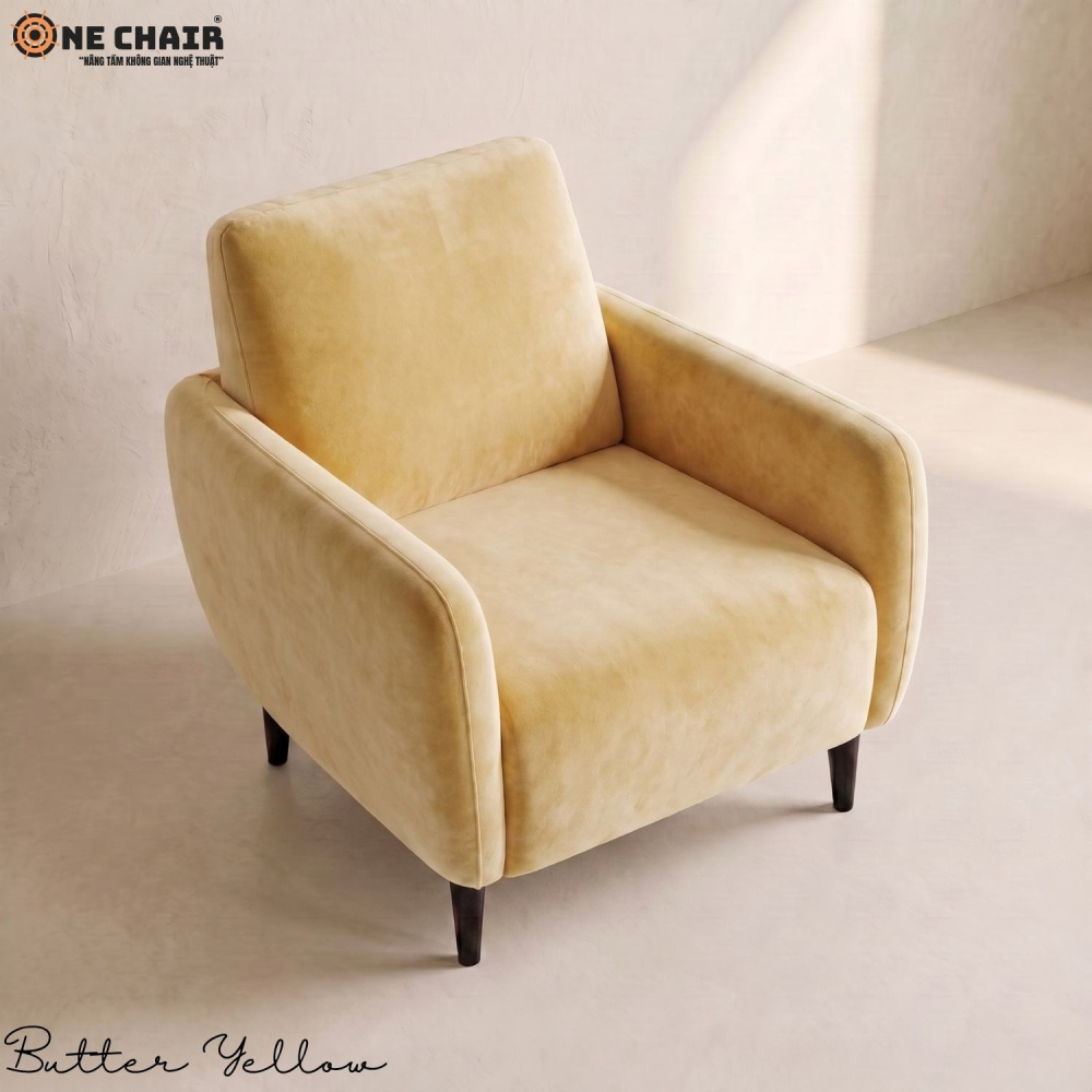 Single Sofa – Butter Yellow