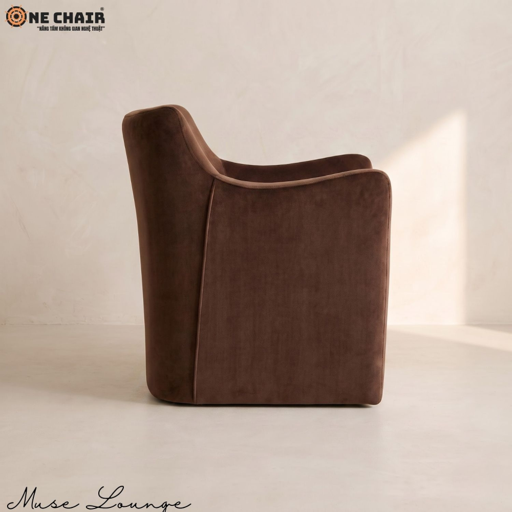 Muse Lounge Chair – Chocolate Brown