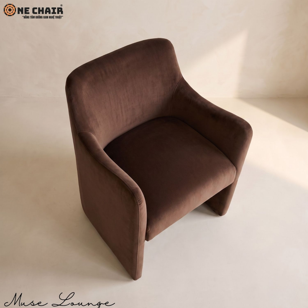 Muse Lounge Chair – Chocolate Brown