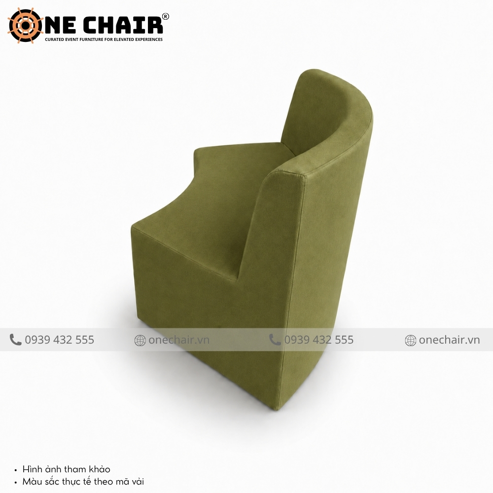 Sofa Cong Modular Arc Sự Kiện Xanh Olive – Sắc Xanh Tự Nhiên Cho Không Gian Sự Kiện Tinh Tế | ONE CHAIR
