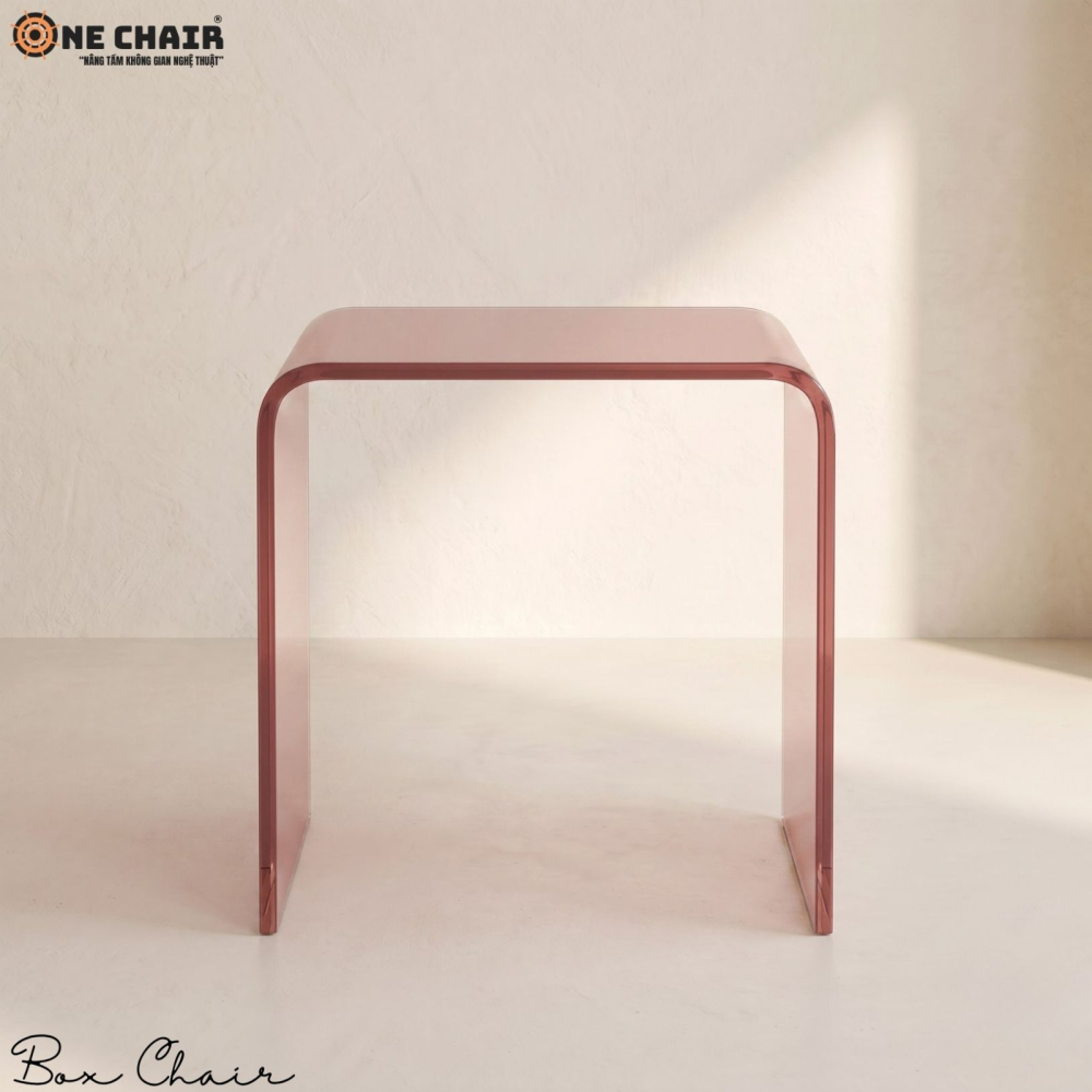 Box Chair Acrylic – Dusty Rose