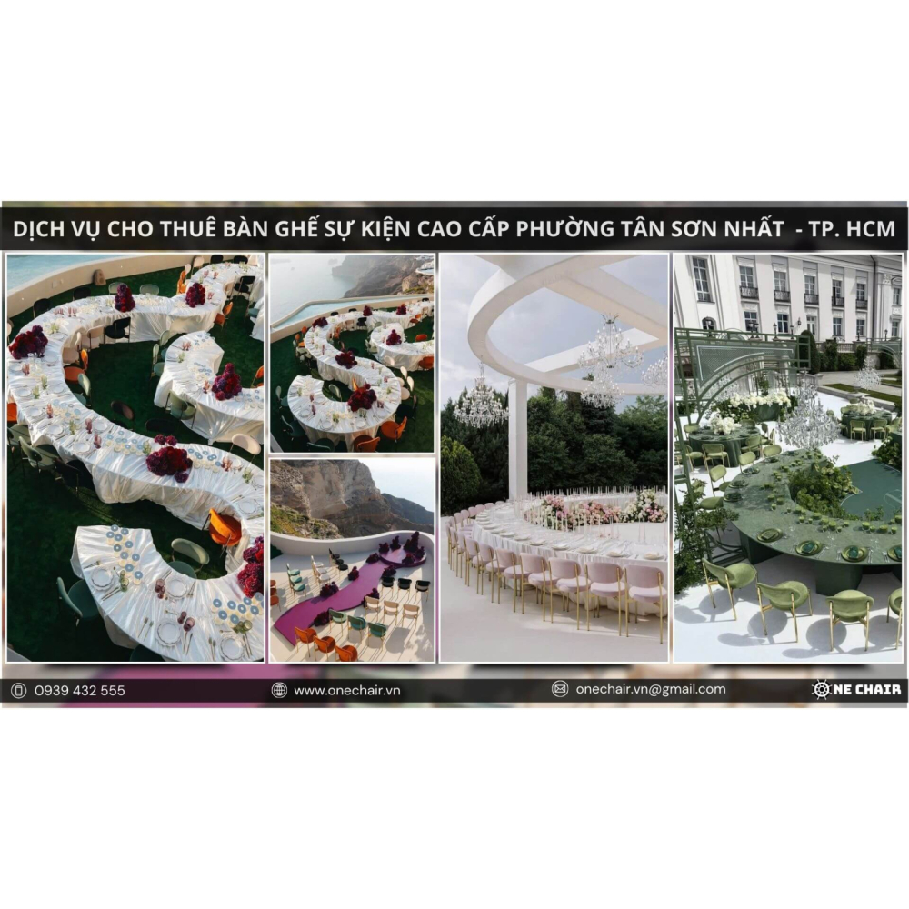 Dịch Vụ Cho Thuê Bàn Ghế Sự Kiện Cao Cấp Phường Tân Sơn Nhất, TP.HCM | One Chair