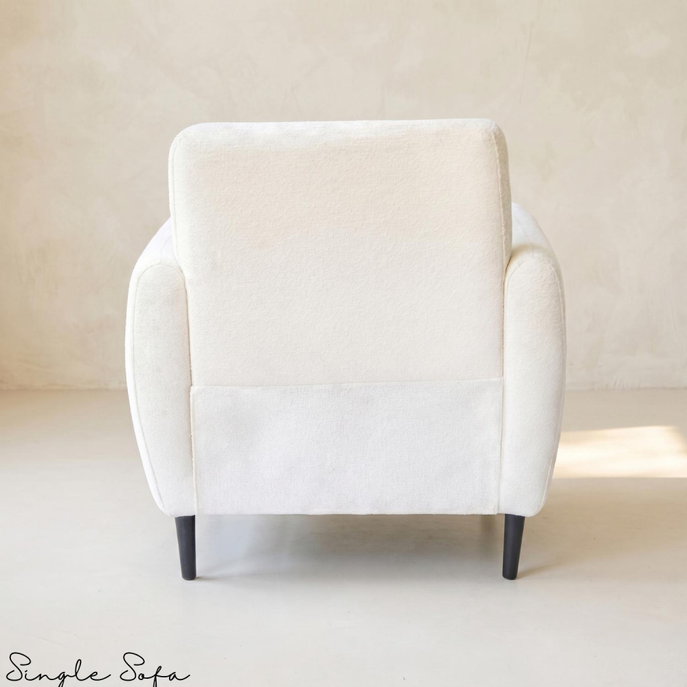 Single Sofa White