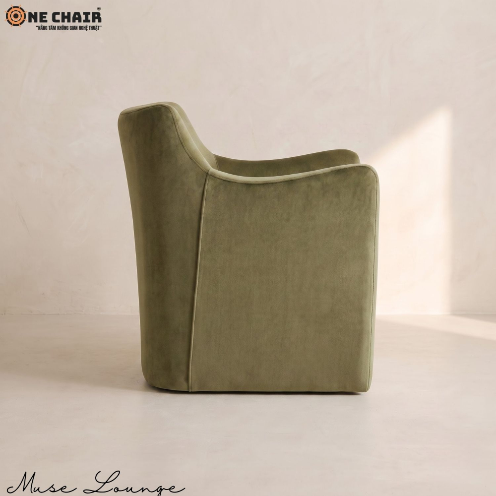 Muse Lounge Chair – Moss Green