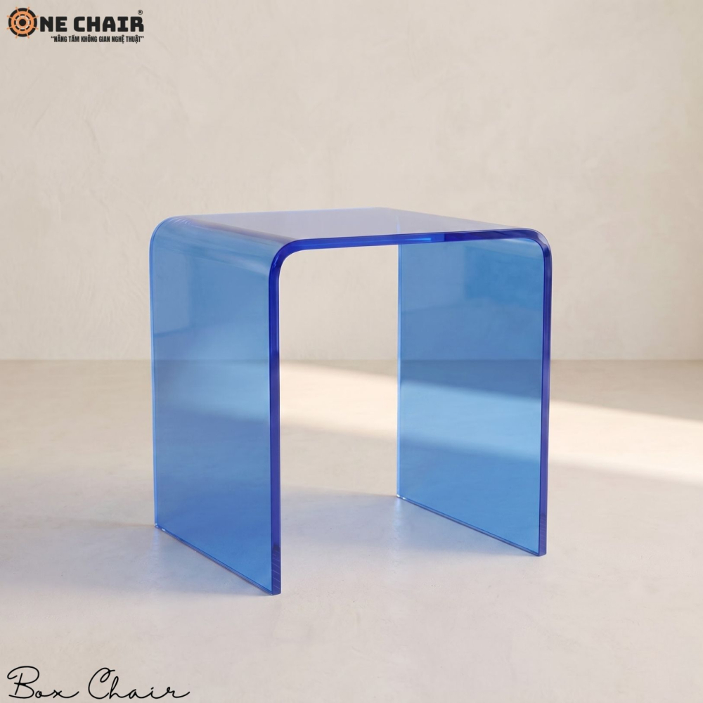 Box Chair Acrylic – Cobalt Blue