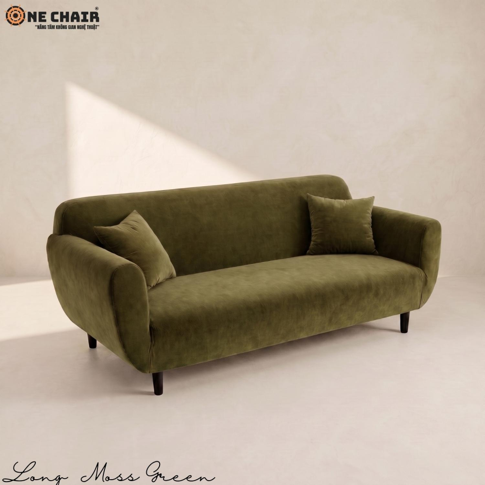 Long Sofa – Moss Green