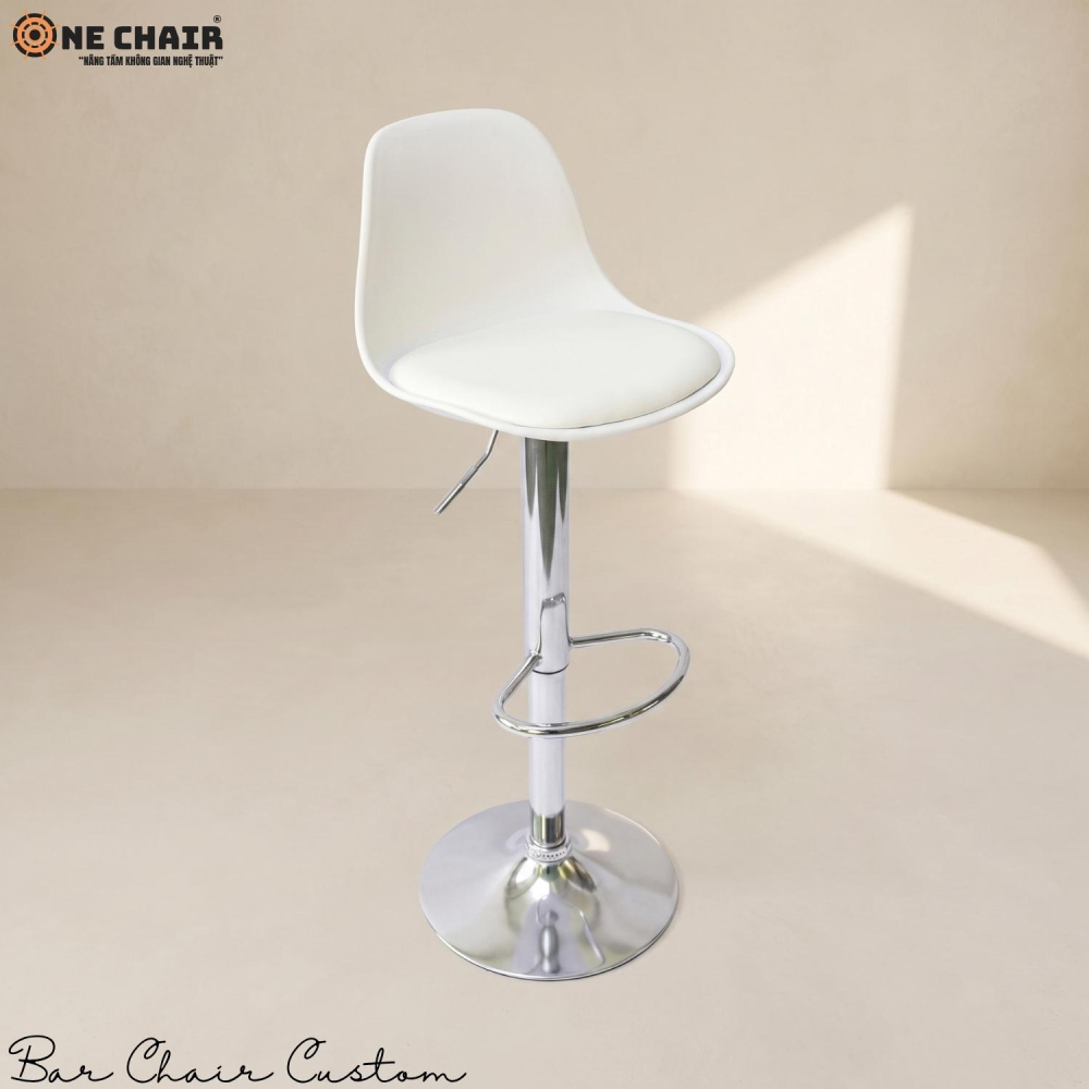 Bar Chair Custom – White