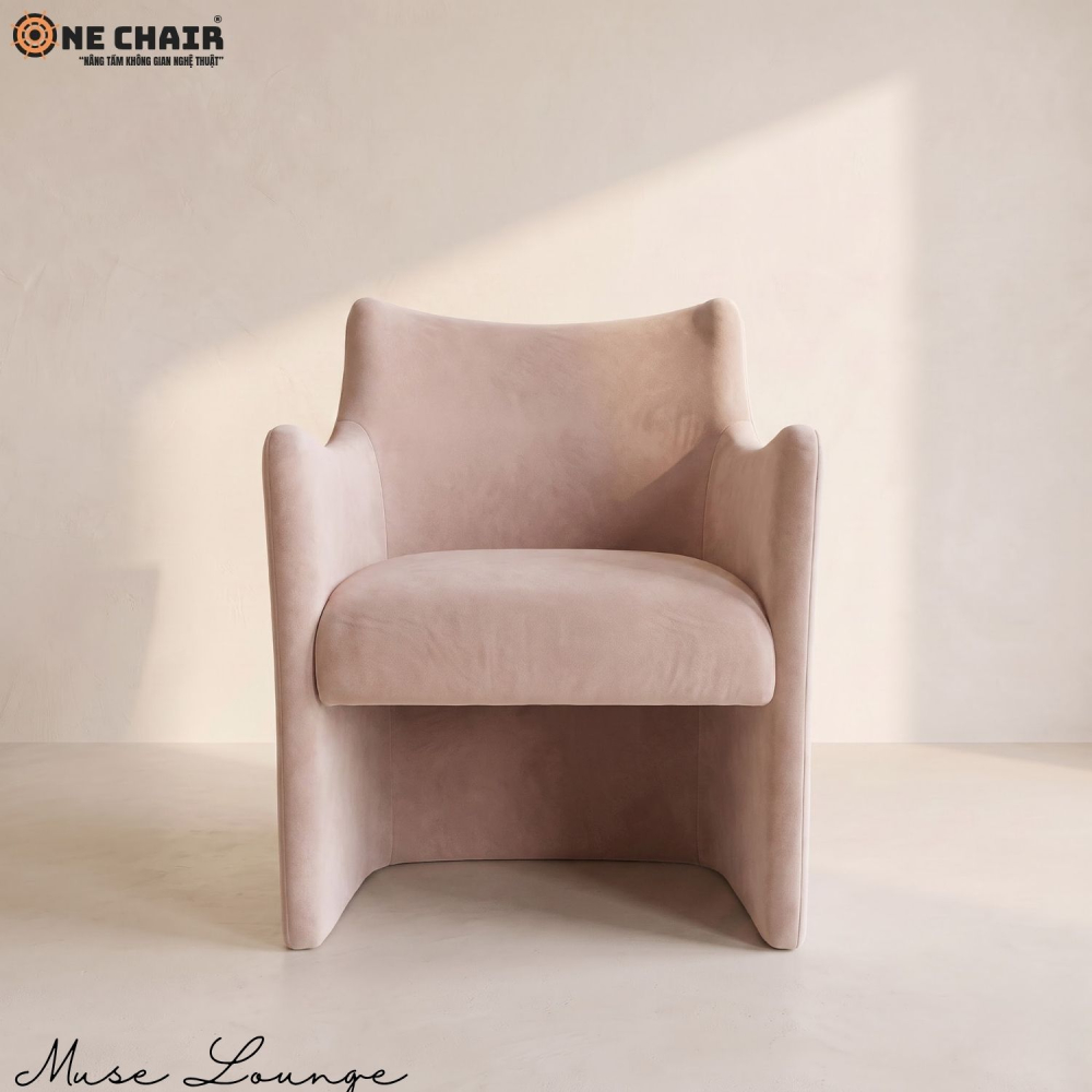 Muse Lounge Chair – Dusty Rose