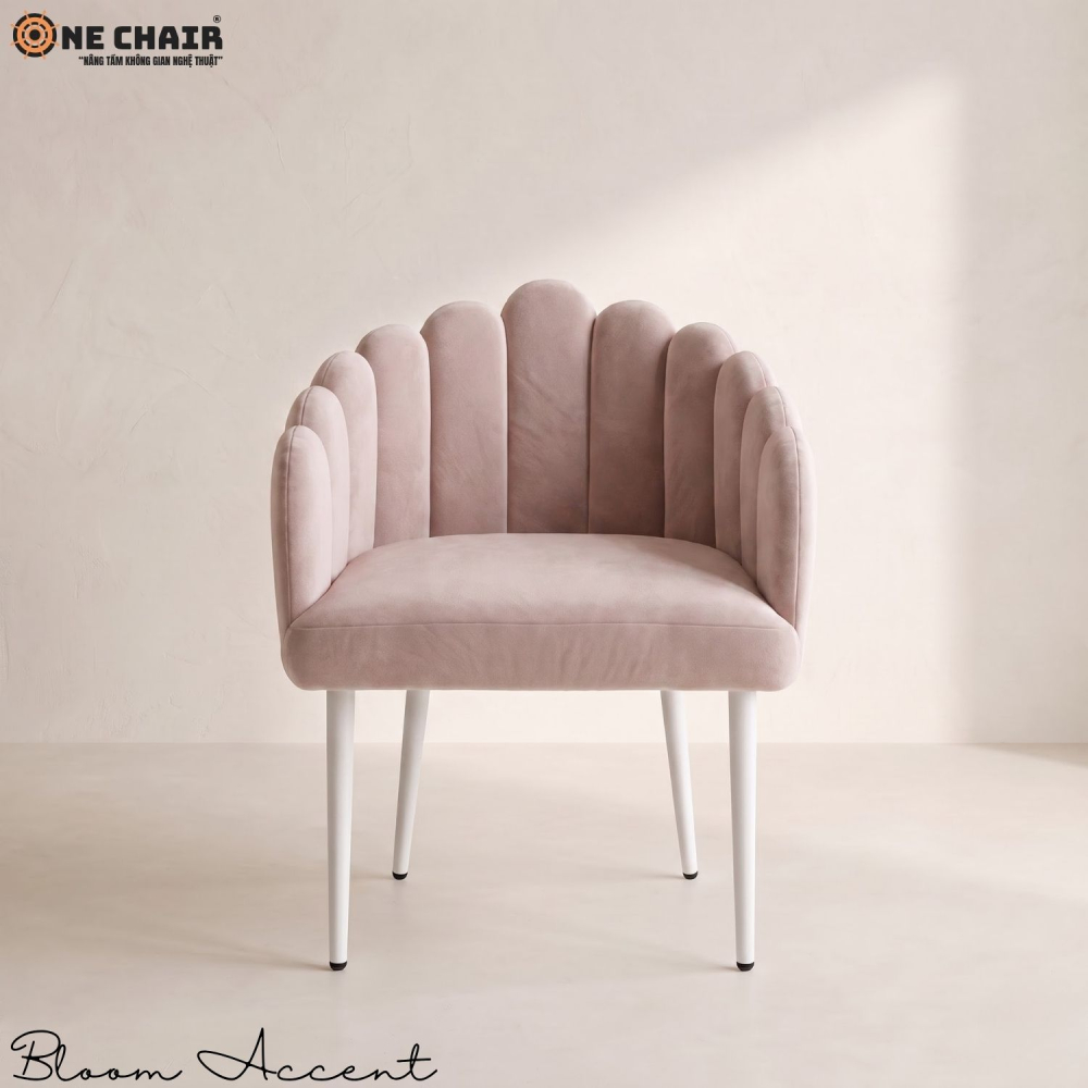 Bloom Accent Chair – Dusty Rose