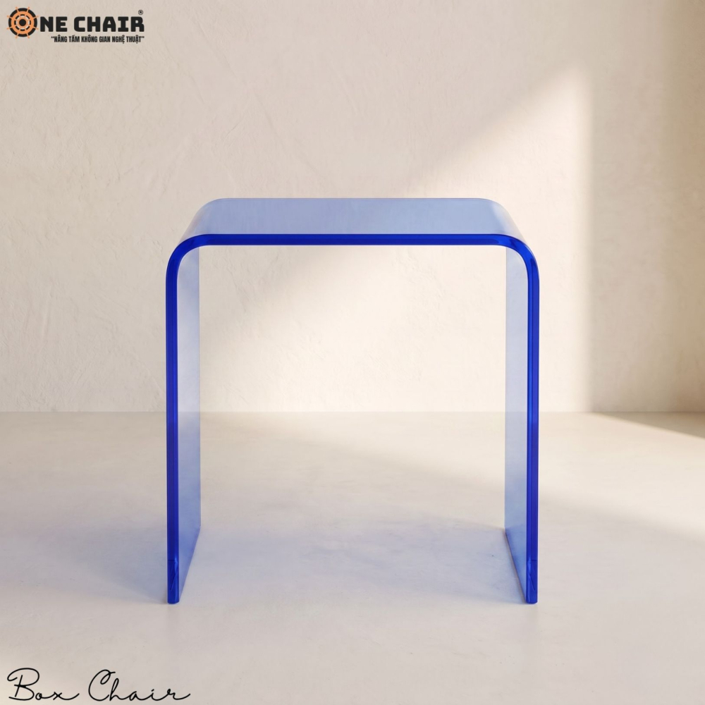 Box Chair Acrylic – Cobalt Blue