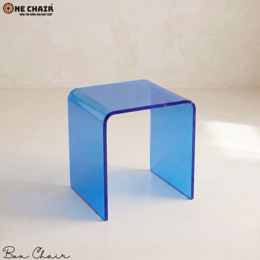 Box Chair Acrylic – Cobalt Blue