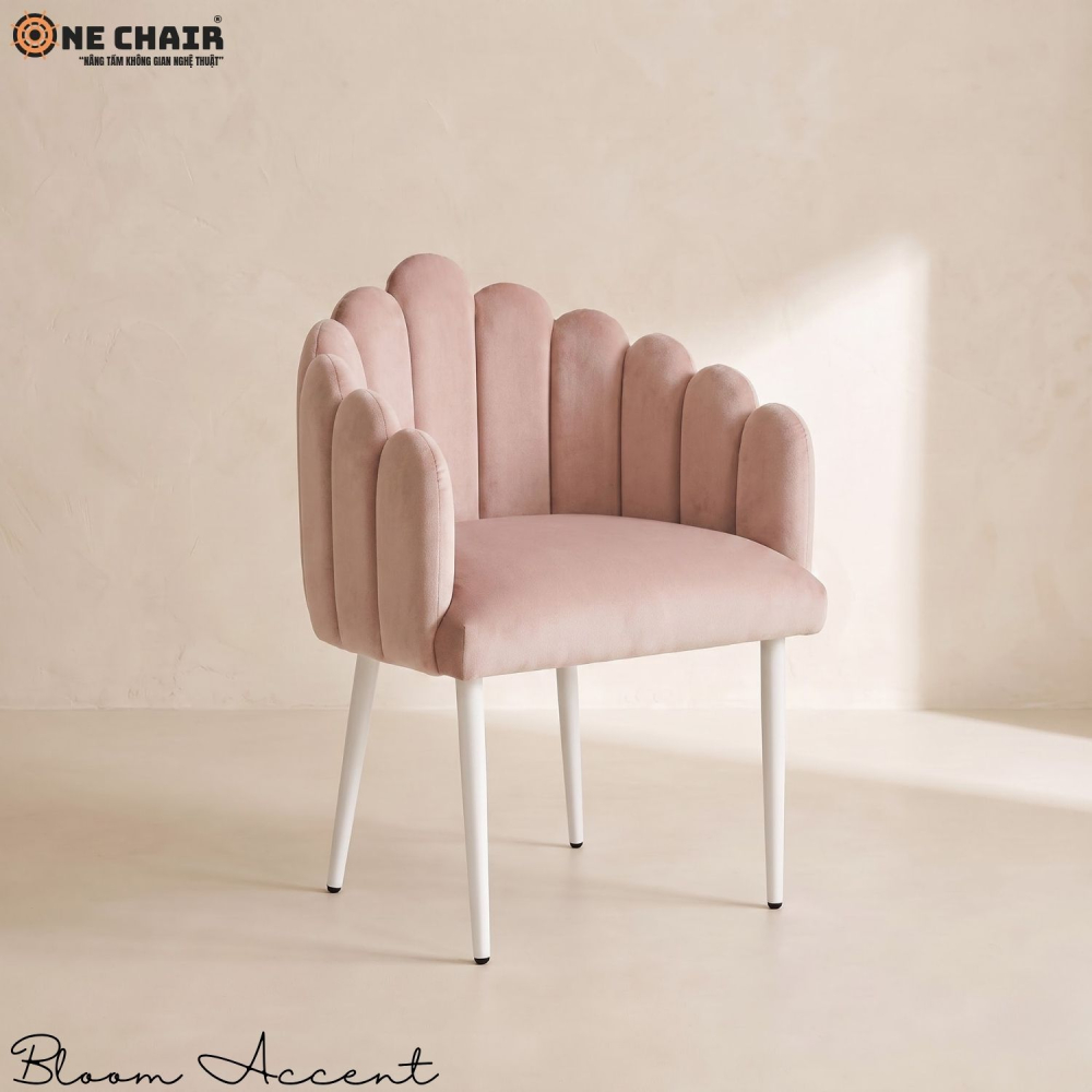 Bloom Accent Chair – Dusty Rose