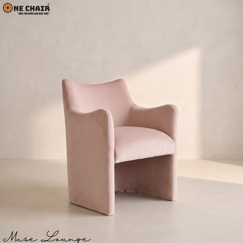 Muse Lounge Chair – Dusty Rose