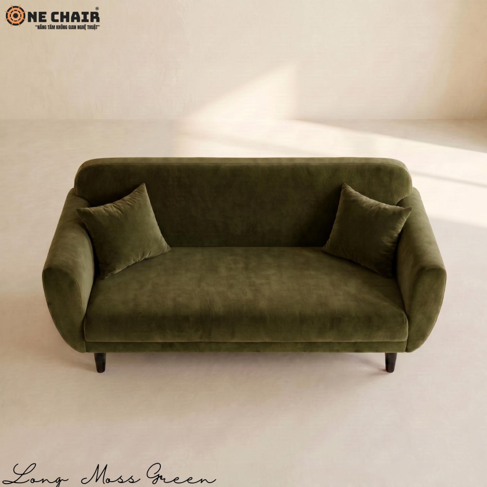Long Sofa – Moss Green