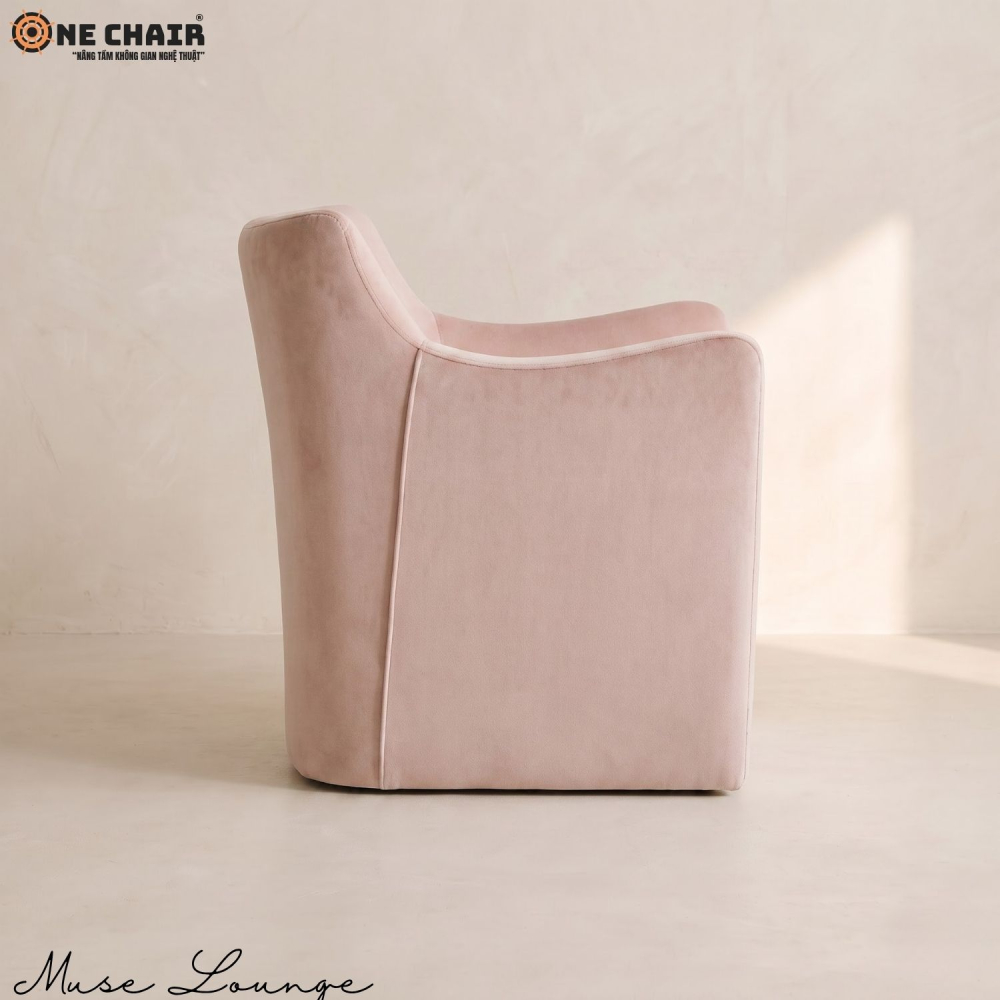 Muse Lounge Chair – Dusty Rose