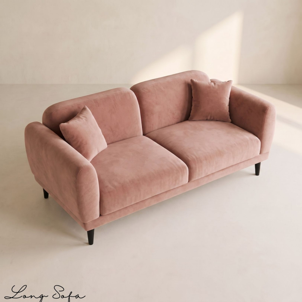 Double Sofa – Dusty Rose