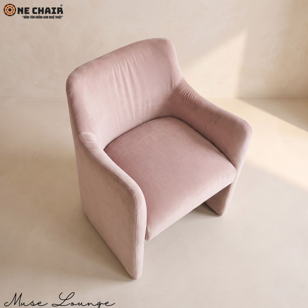 Muse Lounge Chair – Dusty Rose