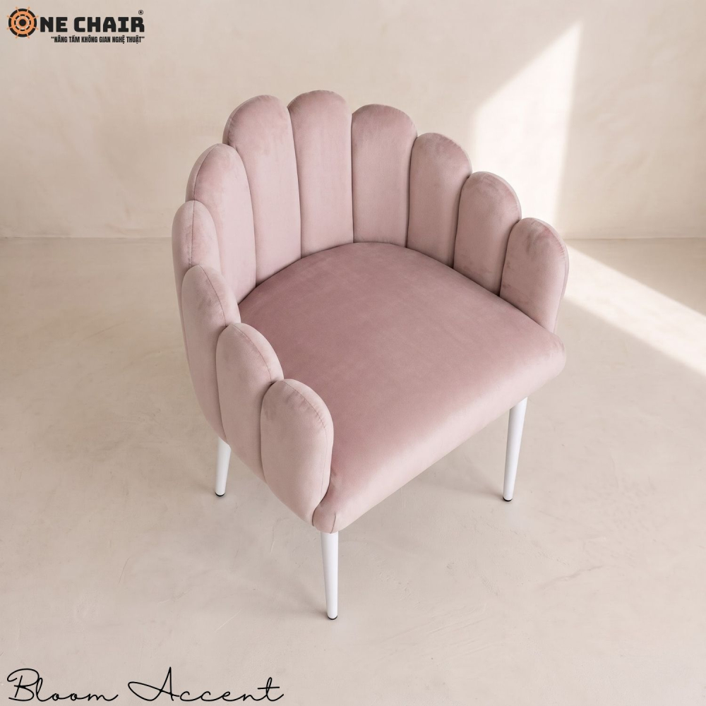 Bloom Accent Chair – Dusty Rose