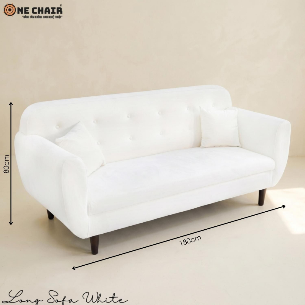 Long Sofa White