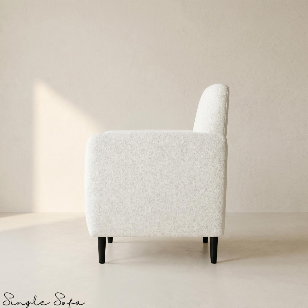 Single Sofa White