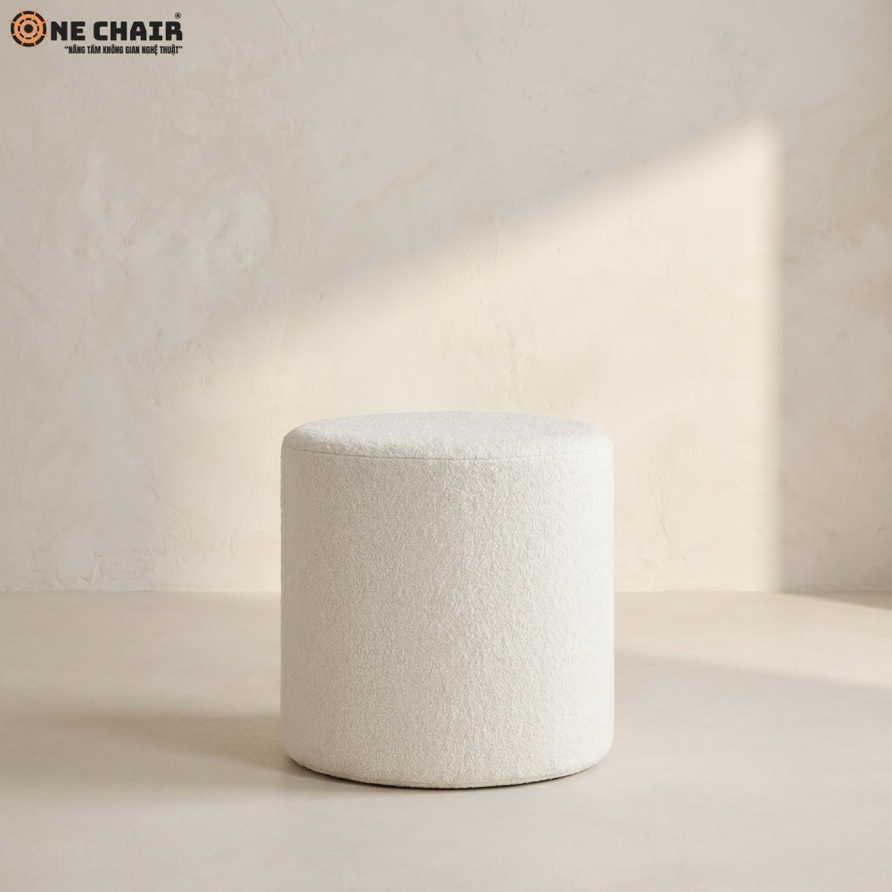 Đôn Tròn Trắng – Lông Cừu