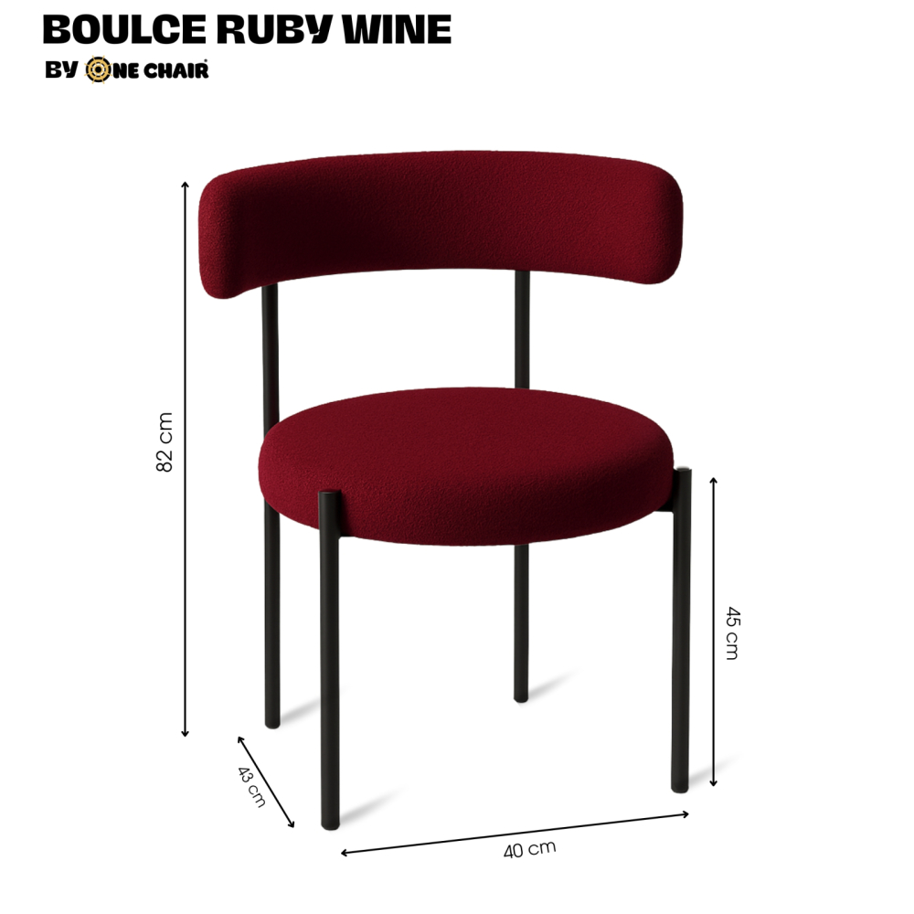 Bouclé Black – Khung Ghế Đen | Ghế Sự Kiện Sang Trọng