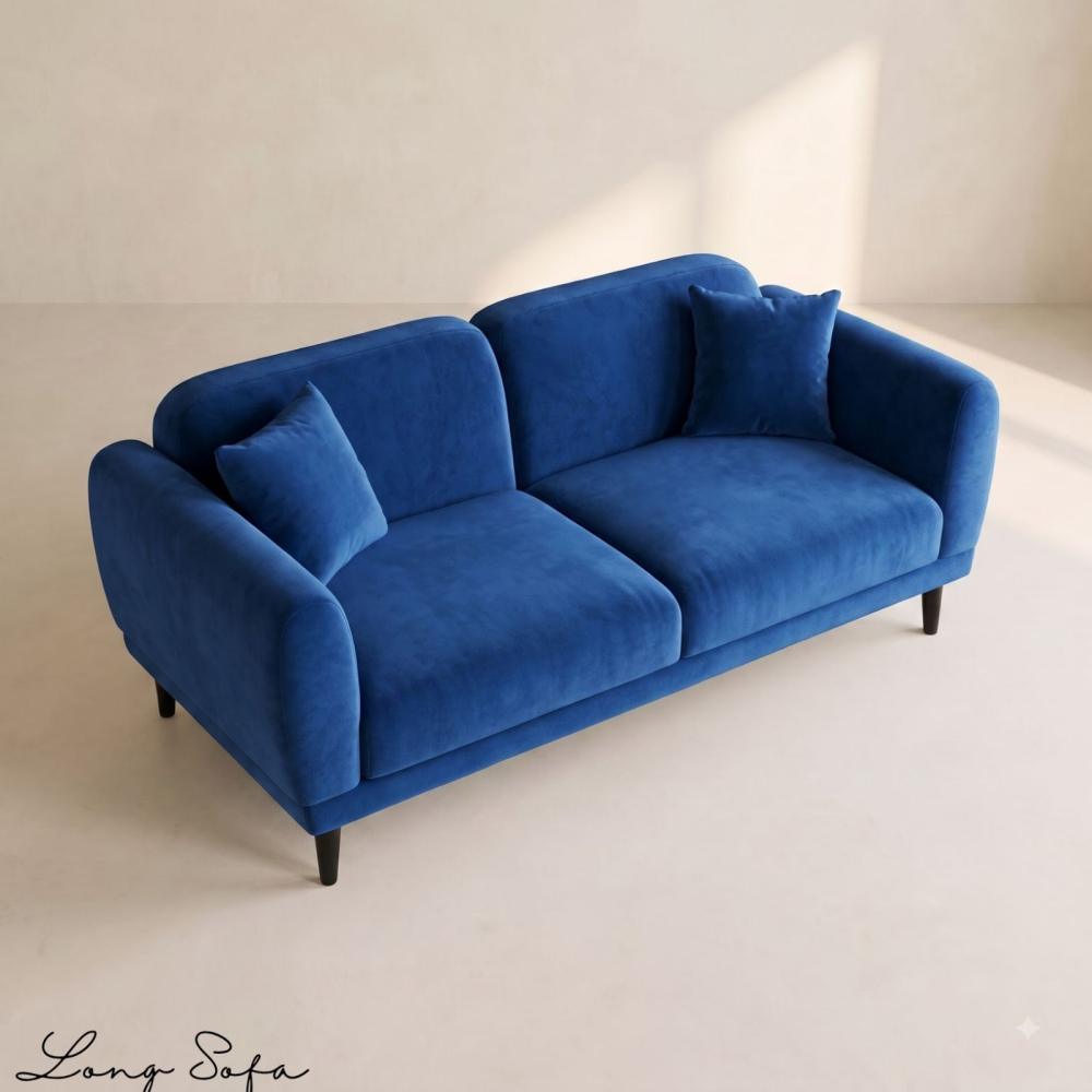 Double Sofa – Cobalt Blue