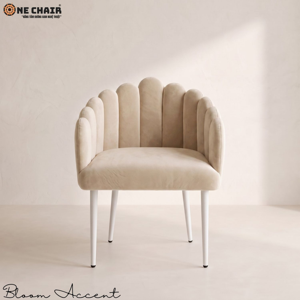 Bloom Accent Chair – Champagne