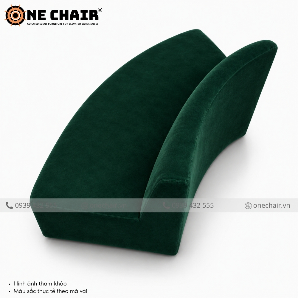 Sofa Cong Modular Wave Emerald – Điểm Nhấn Nghệ Thuật Hot Trend | ONE CHAIR
