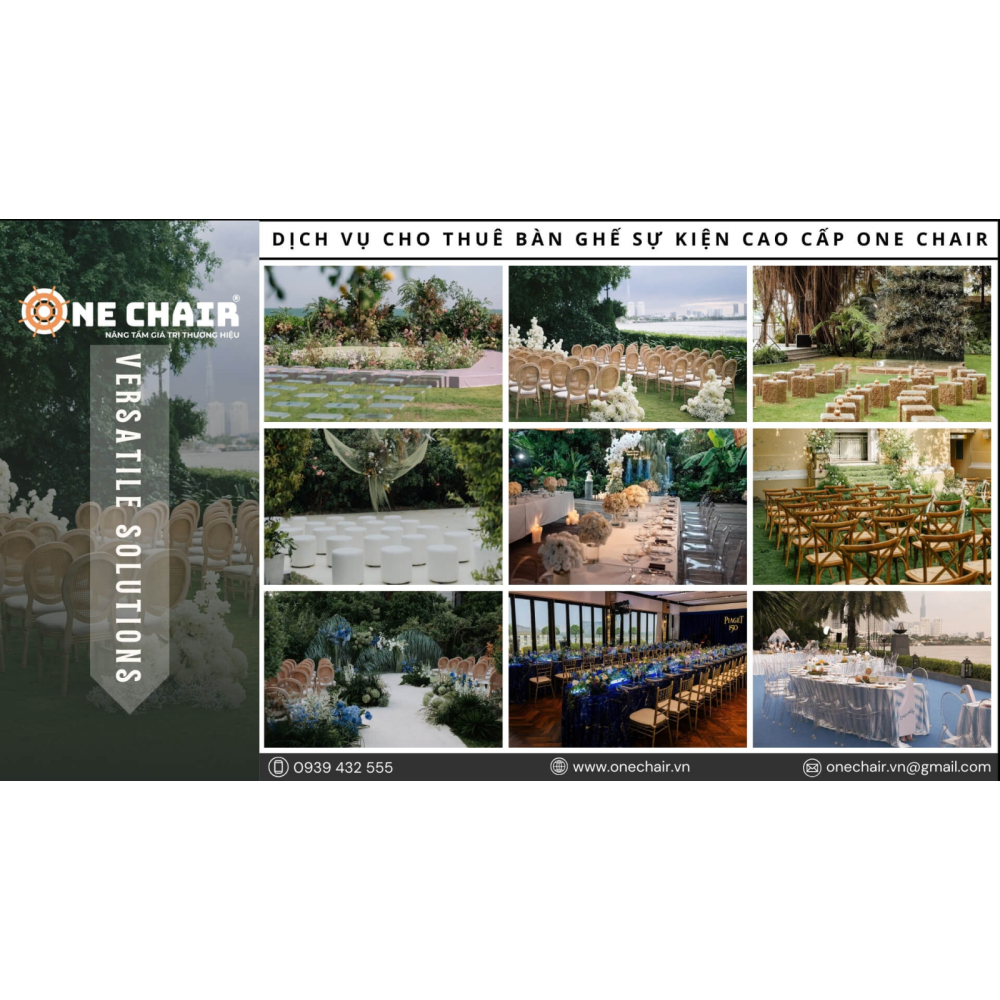 Cho Thuê Bàn Ghế Sự Kiện Cao Cấp Tại Tỉnh Khánh Hòa – ONE CHAIR Giải Pháp Setup Không Gian Sự Kiện Chuyên Nghiệp