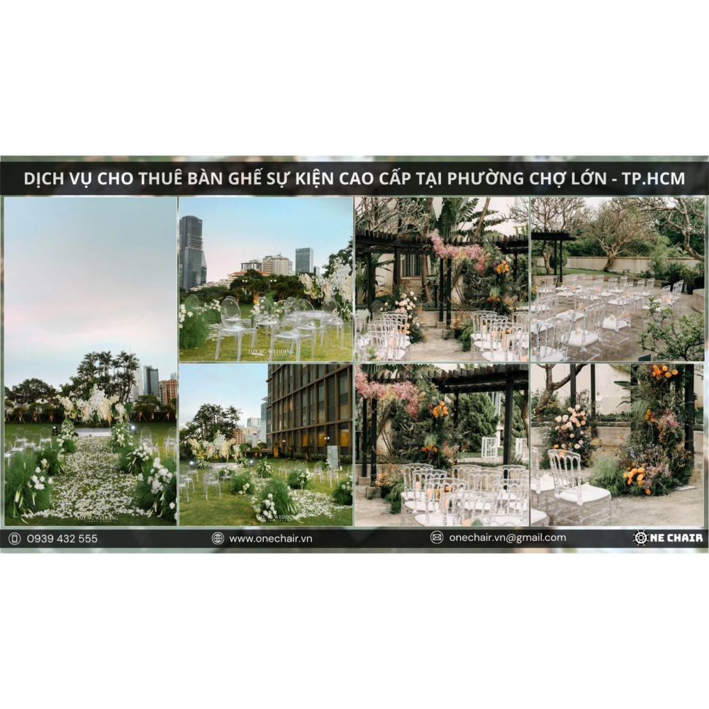 Khi Sự Tinh Tế Gặp Gỡ Phong Cách Đẳng Cấp - Dịch Vụ Cho Thuê Bàn Ghế Sự Kiện Cao Cấp Tại Phường Chợ Lớn | ONE CHAIR