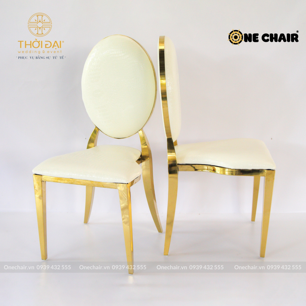 Ghế louis đám cưới nội thất nhà hàng tiệc cưới, khách sạn ghế mạ vàng sang trọng