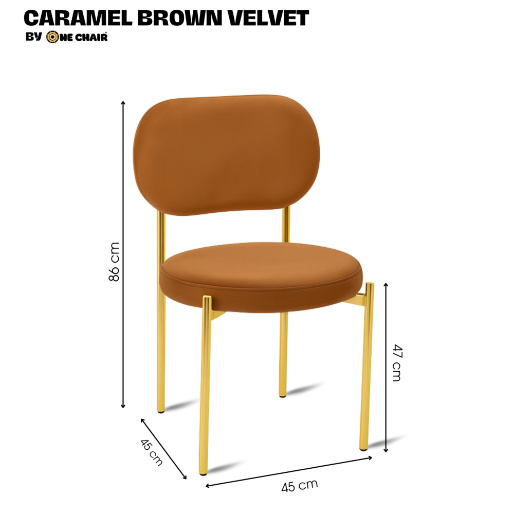 CARAMEL BROWN VELVET KHUNG ĐEN | SẮC NÂU ẤM ÁP | GHẾ SỰ KIỆN CAO CẤP
