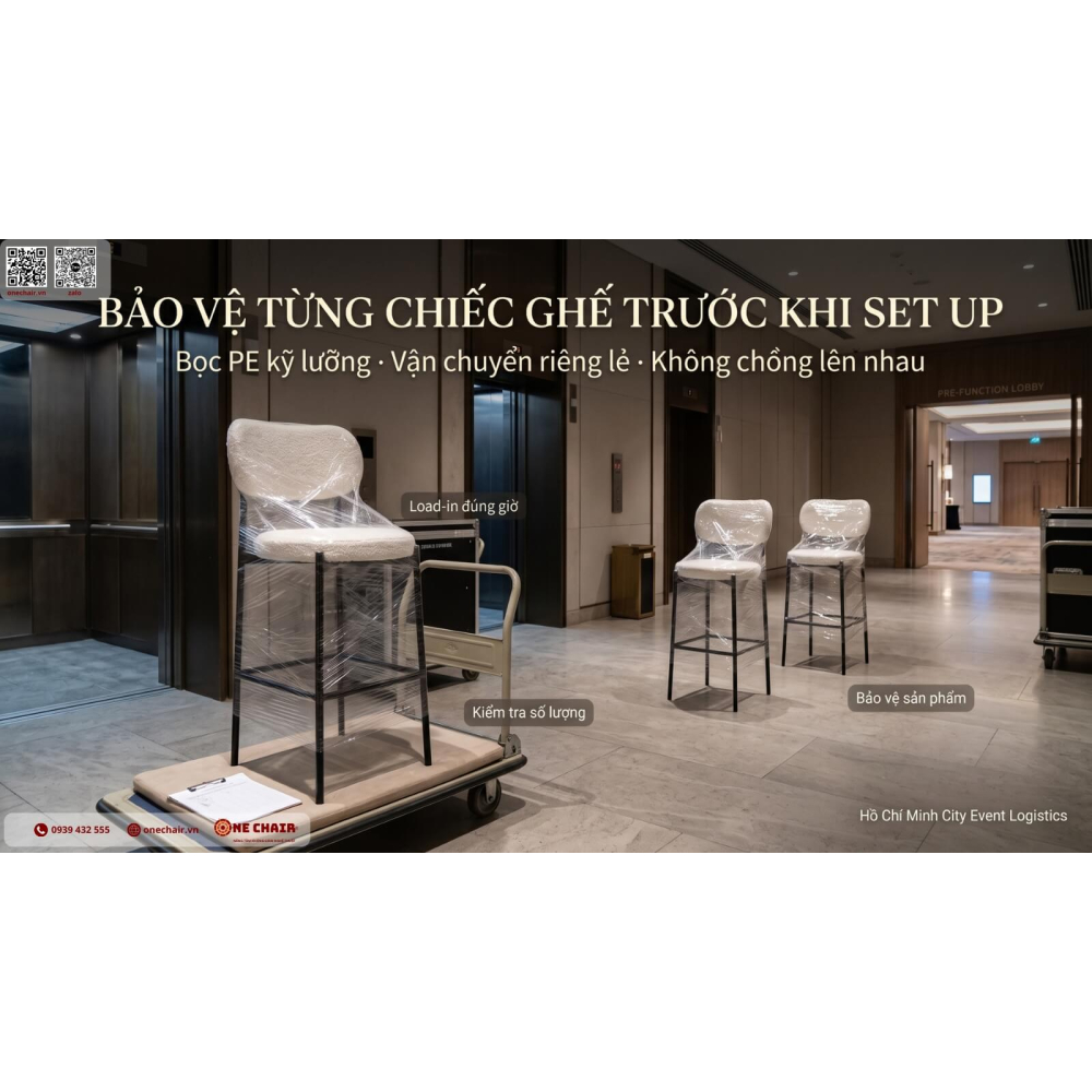 Thuê Ghế Bar Sự Kiện TP.HCM: Chọn Đúng Cho Khu Welcome, Cocktail & Networking