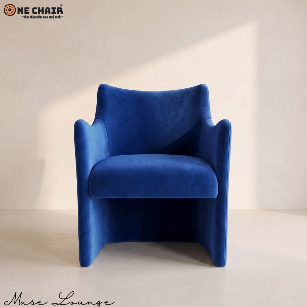 Muse Lounge Chair – Cobalt Blue