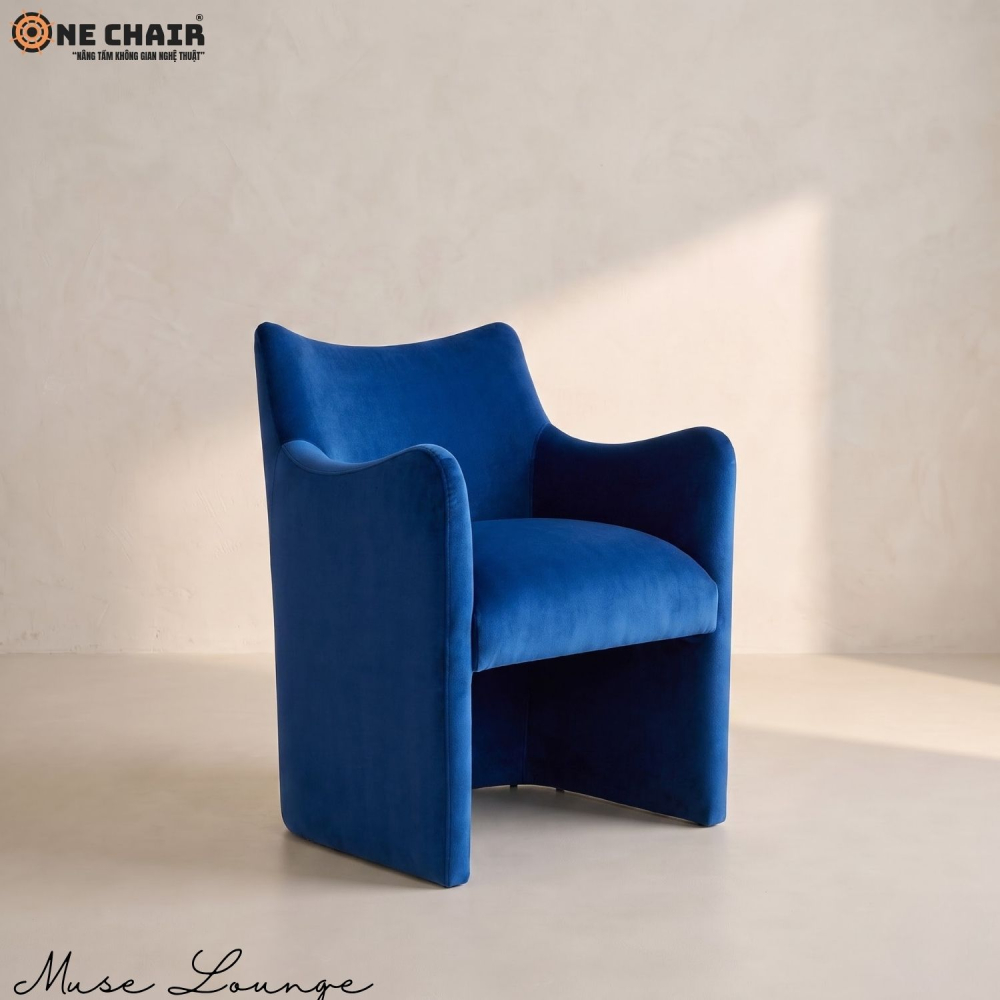 Muse Lounge Chair – Cobalt Blue