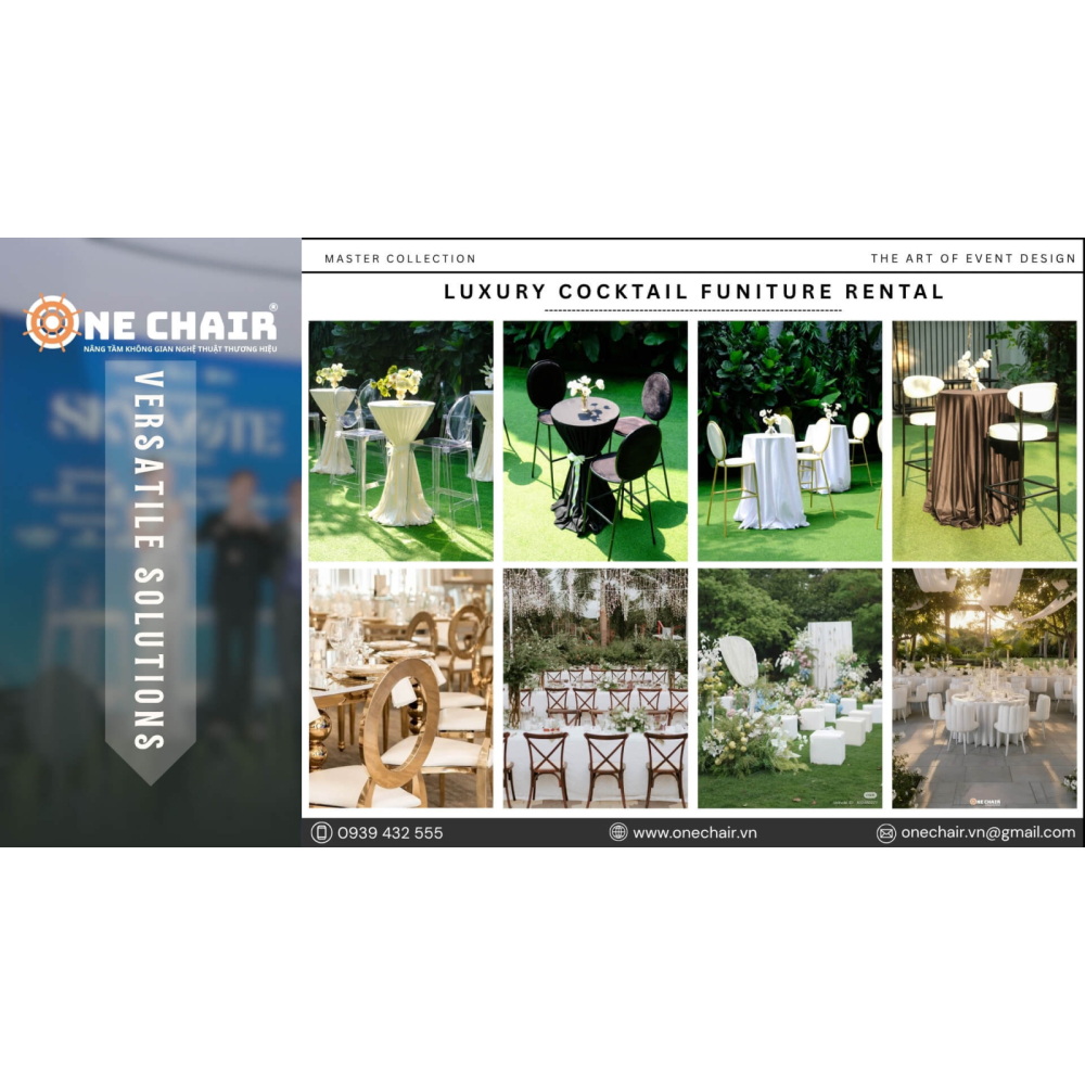  Top 5 Concept Bàn Ghế Cocktail Cao Cấp Tại TP.HCM - ONE CHAIR Nâng Tầm Không Gian Nghệ Thuật Thương Hiệu