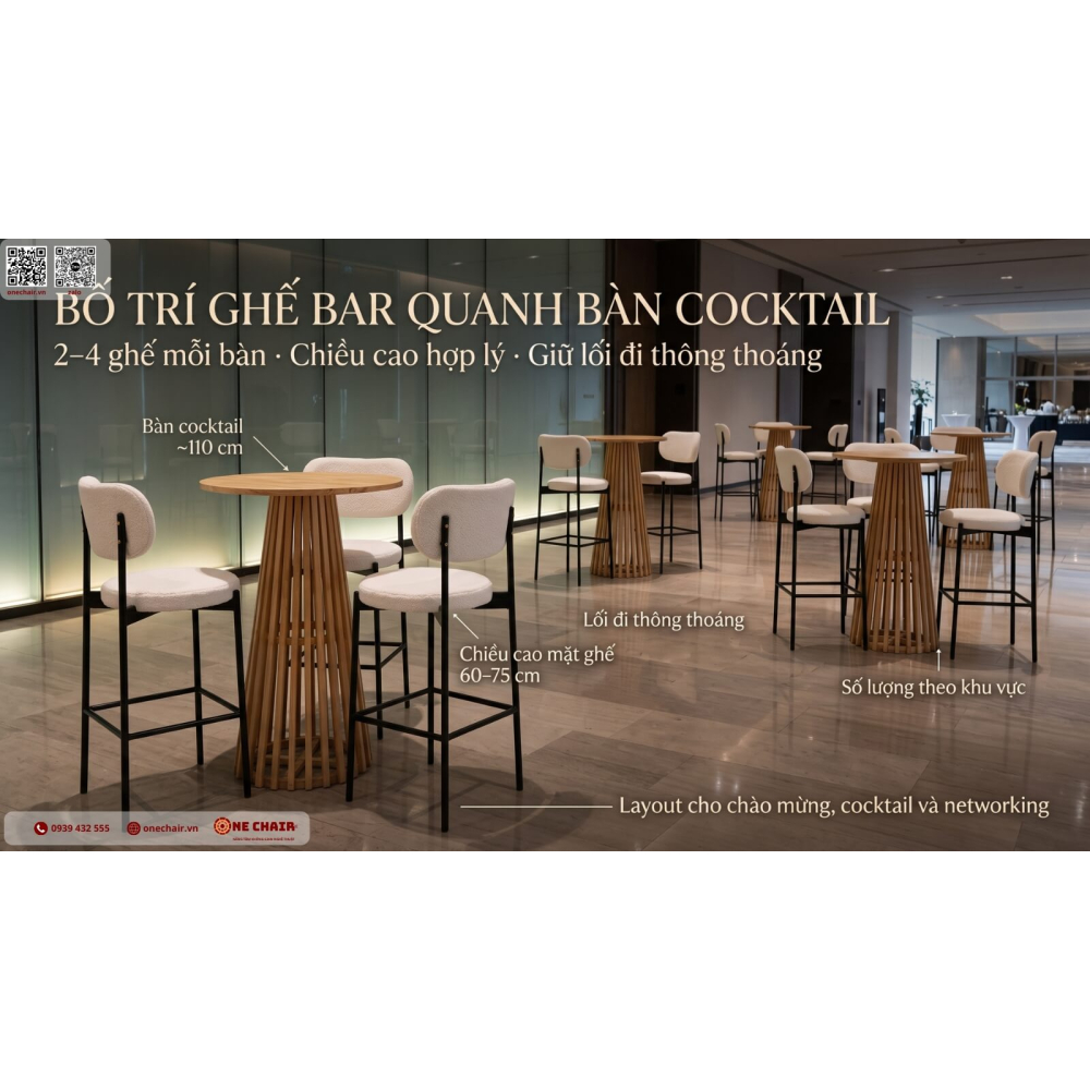 Thuê Ghế Bar Sự Kiện TP.HCM: Chọn Đúng Cho Khu Welcome, Cocktail & Networking