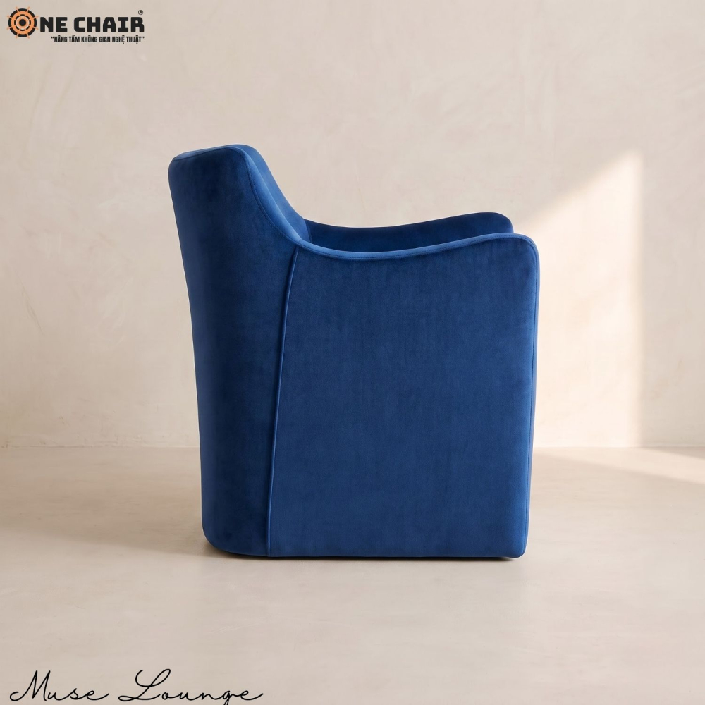 Muse Lounge Chair – Cobalt Blue