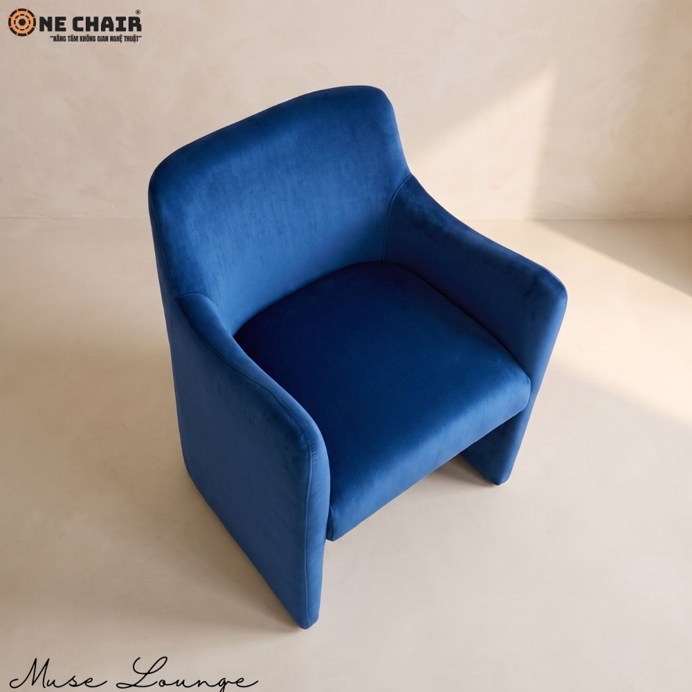 Muse Lounge Chair – Cobalt Blue