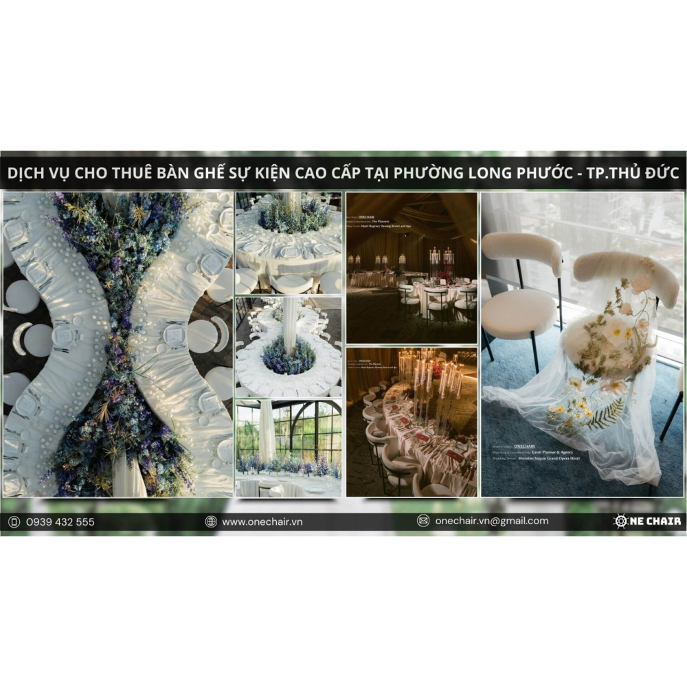 Dịch Vụ CHo Thuê Bàn Ghế Sự Kiện Cao Cấp Phường Long Phước, TP.HCM | One Chair