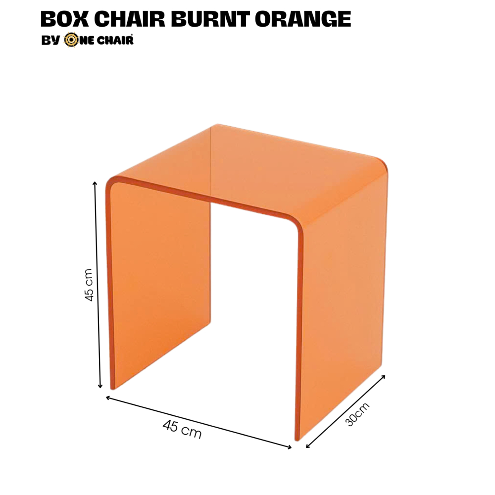 BOX CHAIR MÀU BURNT ORANGE – ẤM ÁP VÀ RỰC RỠ