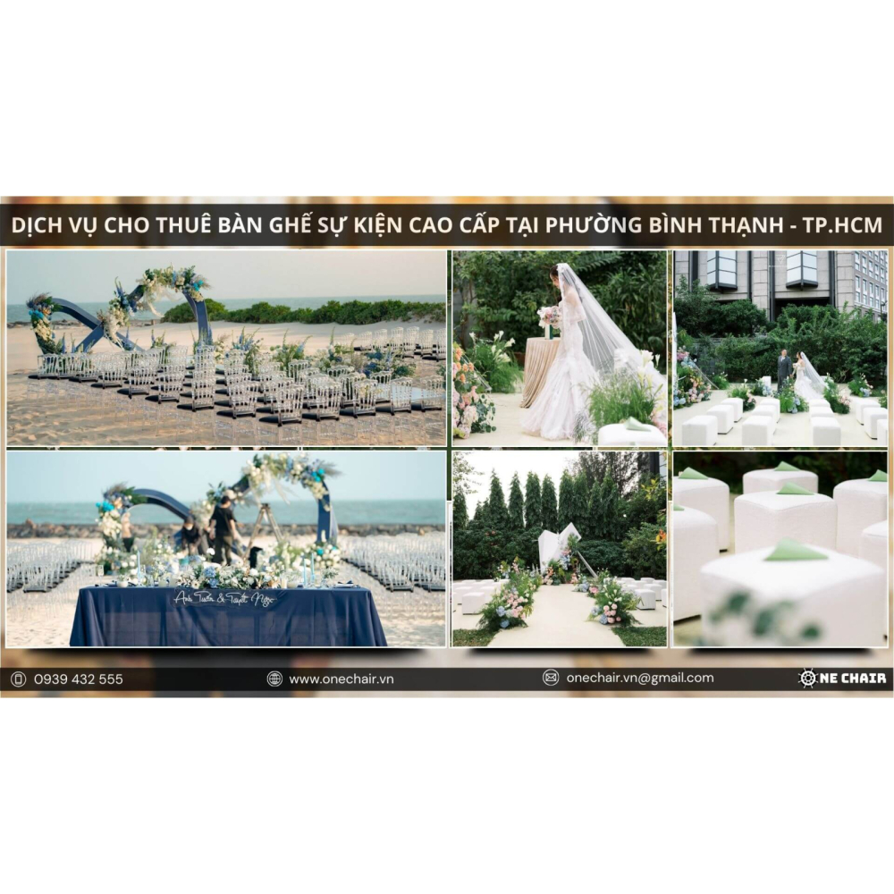 Dịch Vụ Cho Thuê Bàn Ghế Sự Kiện Cao Cấp Phường Bình Thạnh, TP.HCM | One Chair Tiên Phong Dẫn Đầu Xu Hướng Toàn Cầu