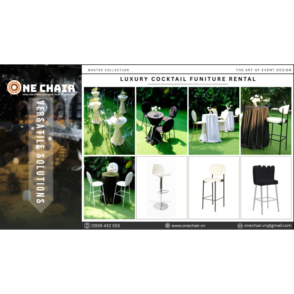  Dịch Vụ Cho Thuê Bàn Ghế Cocktail Cao Cấp Trọn Gói Tại TP.HCM | ONE CHAIR Nâng Tầm Không Gian Sự Kiện Chuyên Nghiệp