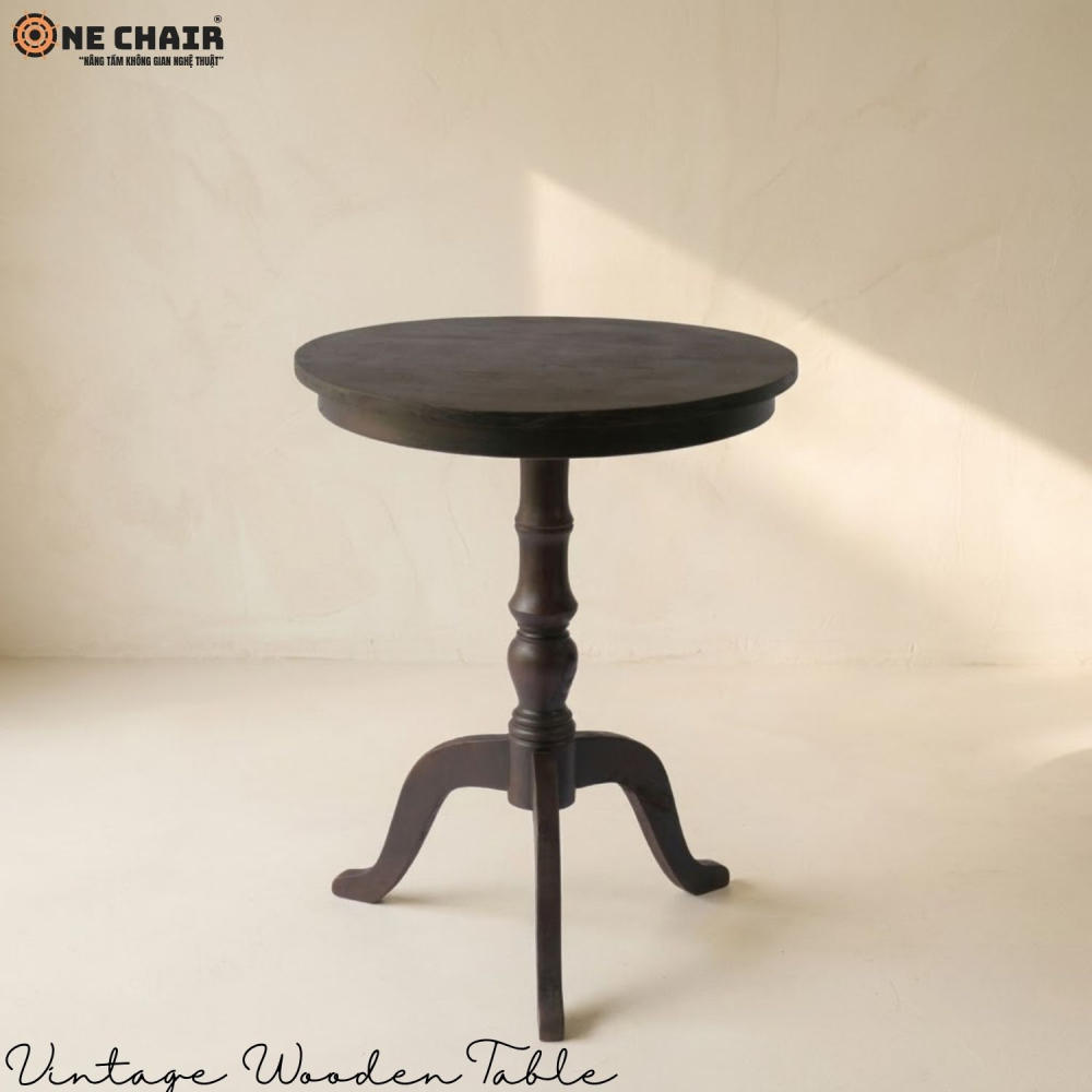 Vintage Wooden Table – Wenge
