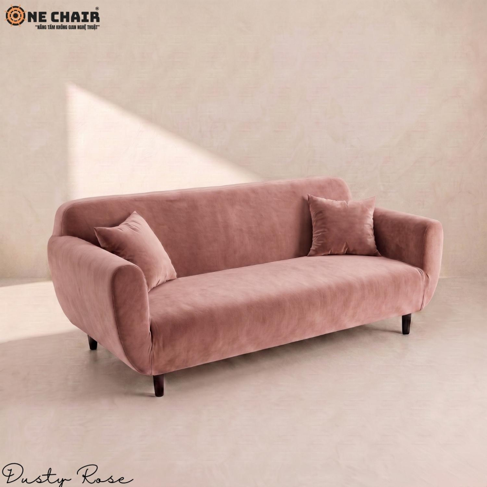 Long Sofa – Dusty Rose